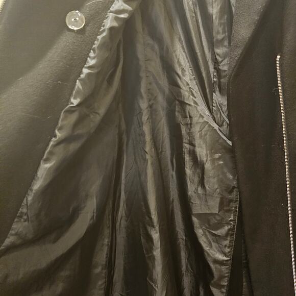 Rehab Maxi Black Coat Size Large - Picture 9 of 9